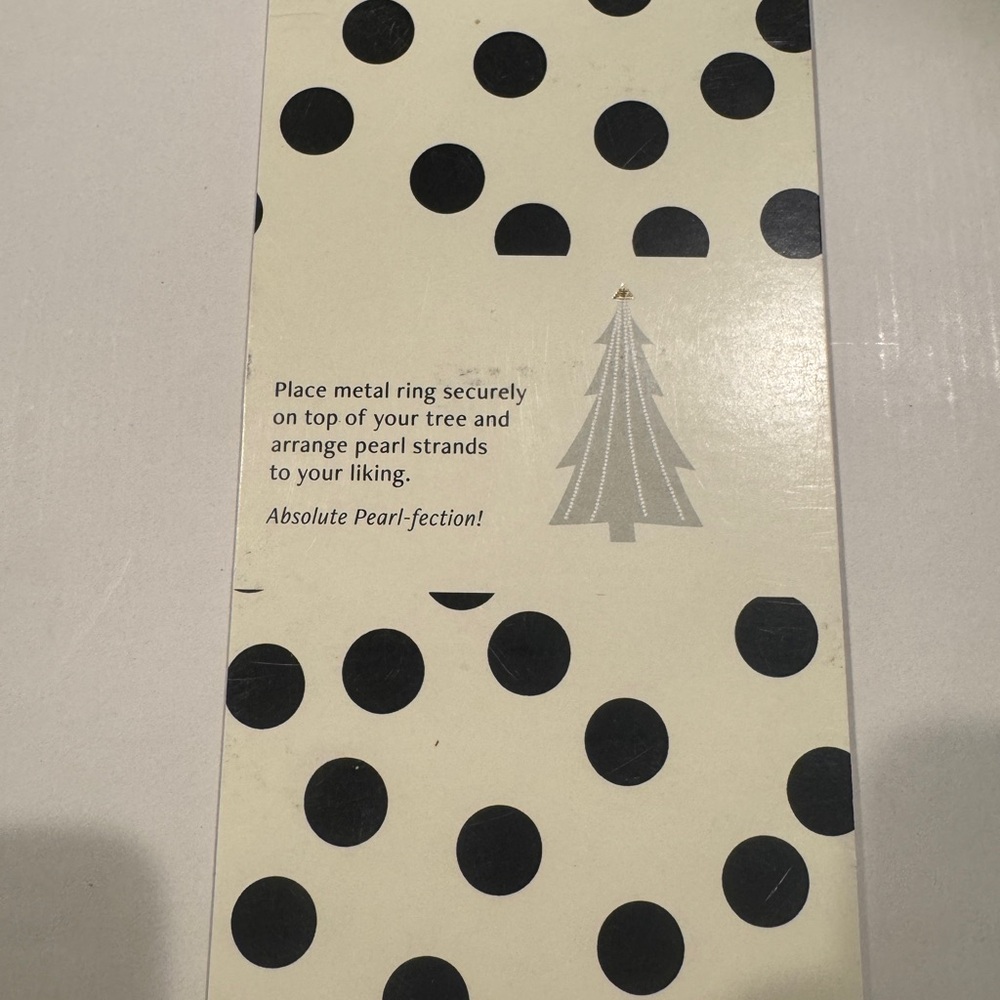 NEW Anthropologie Cascading Pearl Tree Topper - Picture 6 of 7
